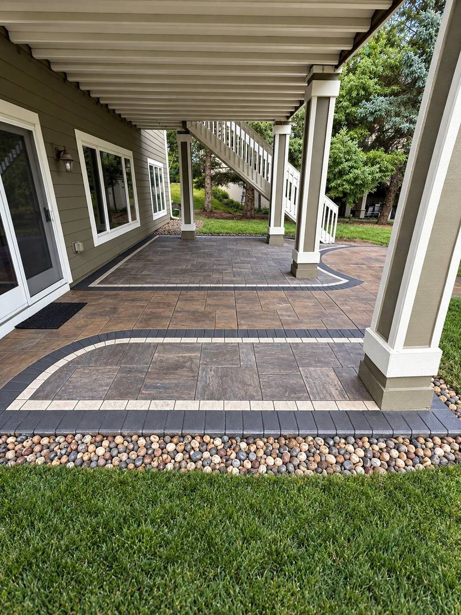 Brick Patio with Inlay Border, photo 2