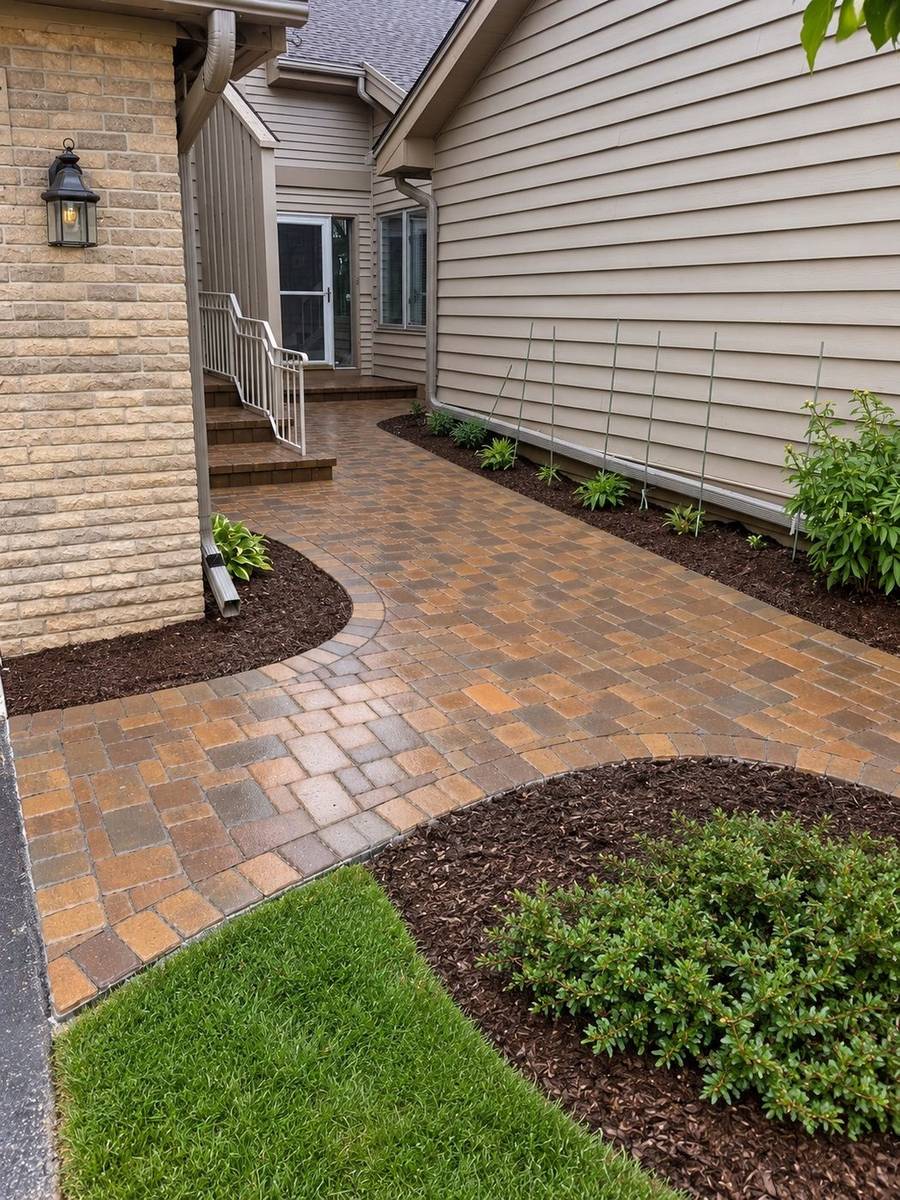 Side Walk and Stone Steps