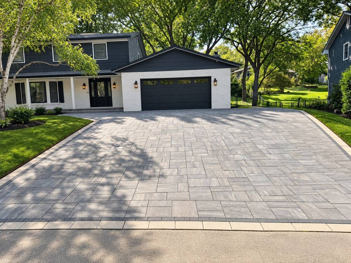 Paver Driveway and Apron
